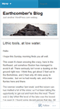 Mobile Screenshot of earthcomber.wordpress.com