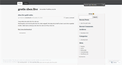 Desktop Screenshot of gratisxboxlive.wordpress.com