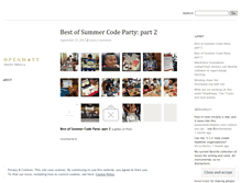 Tablet Screenshot of openmatt.wordpress.com