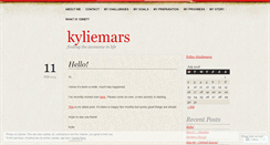 Desktop Screenshot of kyliemars.wordpress.com
