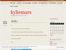 Tablet Screenshot of kyliemars.wordpress.com