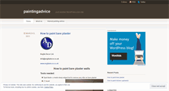 Desktop Screenshot of paintingadvice.wordpress.com