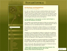 Tablet Screenshot of dawahcentral.wordpress.com