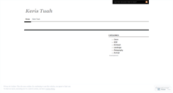 Desktop Screenshot of keristuah.wordpress.com