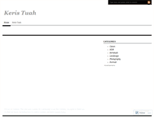 Tablet Screenshot of keristuah.wordpress.com