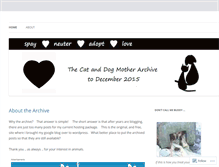 Tablet Screenshot of catanddogmother.wordpress.com
