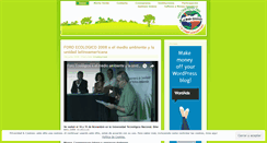 Desktop Screenshot of foroecologico2008.wordpress.com