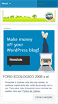 Mobile Screenshot of foroecologico2008.wordpress.com