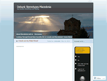 Tablet Screenshot of debunkstereotypesmk.wordpress.com