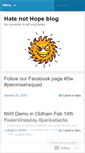 Mobile Screenshot of hatenothope.wordpress.com