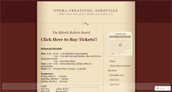 Desktop Screenshot of operacreations.wordpress.com