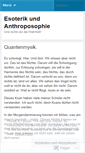 Mobile Screenshot of esoreikundanthroposophie.wordpress.com