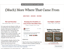 Tablet Screenshot of muchmorewherethatcamefrom.wordpress.com