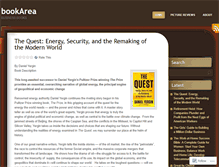 Tablet Screenshot of bookarea.wordpress.com