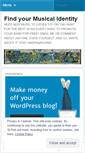 Mobile Screenshot of musicalidentity.wordpress.com
