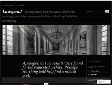 Tablet Screenshot of lawyerad.wordpress.com