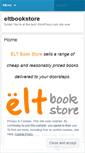 Mobile Screenshot of eltbookstore.wordpress.com