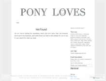 Tablet Screenshot of ponyloves.wordpress.com