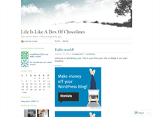 Tablet Screenshot of boxofchocolates.wordpress.com