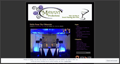 Desktop Screenshot of martiniproductions.wordpress.com