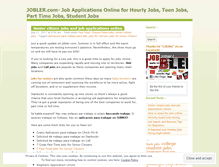 Tablet Screenshot of jobler.wordpress.com