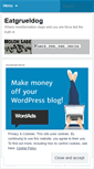 Mobile Screenshot of eatgrueldog.wordpress.com