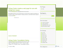 Tablet Screenshot of airbagreplacement.wordpress.com
