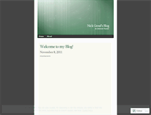 Tablet Screenshot of nickgrouf.wordpress.com