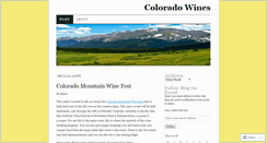 Desktop Screenshot of coloradosfinewines.wordpress.com
