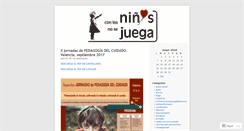 Desktop Screenshot of conlosninosnosejuega.wordpress.com