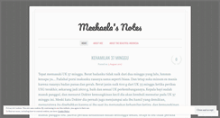 Desktop Screenshot of meekaela.wordpress.com