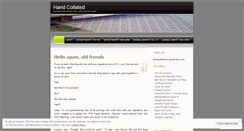 Desktop Screenshot of handcollated.wordpress.com