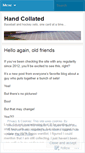 Mobile Screenshot of handcollated.wordpress.com