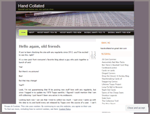 Tablet Screenshot of handcollated.wordpress.com