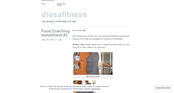 Desktop Screenshot of diosafitness.wordpress.com