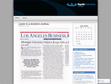 Tablet Screenshot of liquidadvertising.wordpress.com