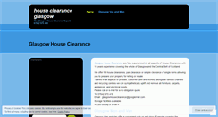 Desktop Screenshot of houseclearanceglasgow.wordpress.com