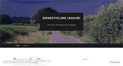 Desktop Screenshot of gonecyclingagain.wordpress.com