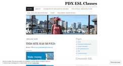 Desktop Screenshot of pdxesl.wordpress.com