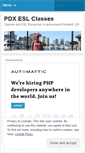 Mobile Screenshot of pdxesl.wordpress.com