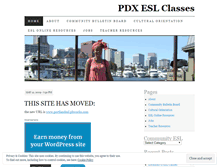 Tablet Screenshot of pdxesl.wordpress.com