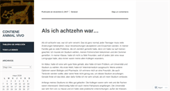 Desktop Screenshot of contieneanimalvivo.wordpress.com