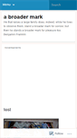 Mobile Screenshot of abroadermark.wordpress.com