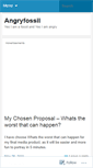 Mobile Screenshot of angryfossil.wordpress.com