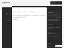 Tablet Screenshot of angryfossil.wordpress.com