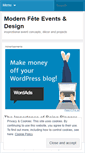 Mobile Screenshot of modernfete.wordpress.com