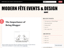 Tablet Screenshot of modernfete.wordpress.com