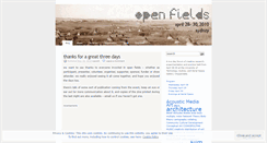 Desktop Screenshot of openfieldssydney.wordpress.com