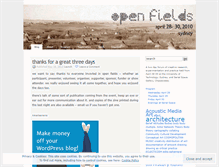 Tablet Screenshot of openfieldssydney.wordpress.com