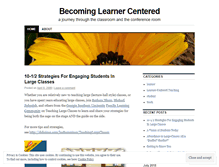 Tablet Screenshot of learnercentered.wordpress.com